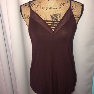 Maroon AEO Tank Top